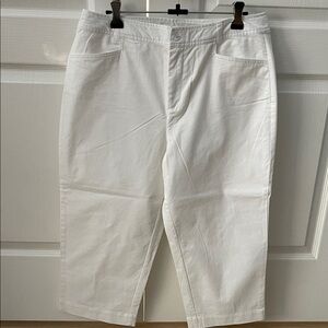 Christopher & Banks Elegant White Trousers